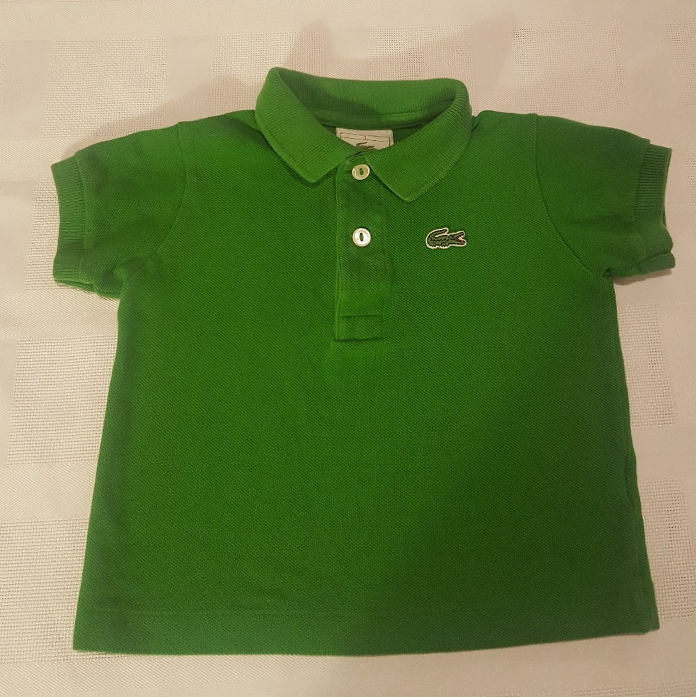 Lacoste Green Kids' Polo; Size 1 Year